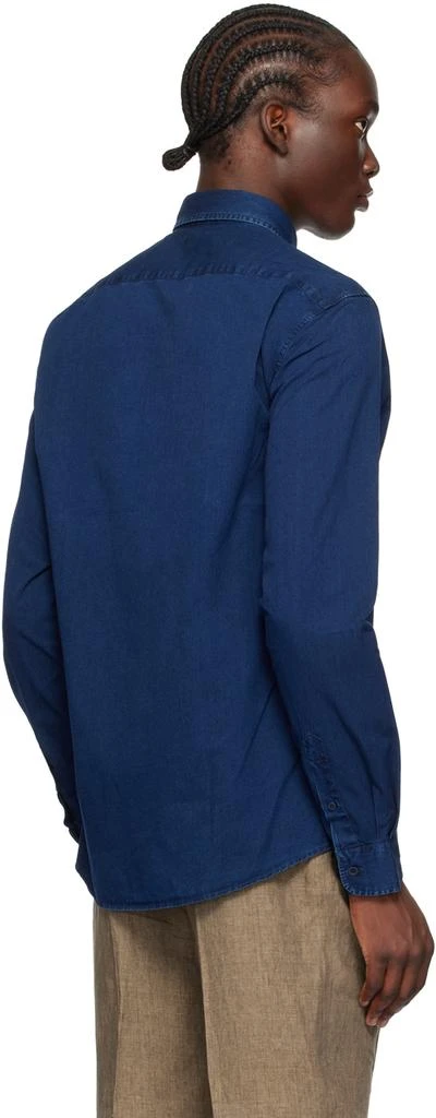Sunspel Indigo Button-Down Denim Shirt 3