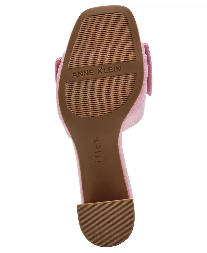 Anne Klein Women's Kizmet Knot Block Heel Dress Sandals 5