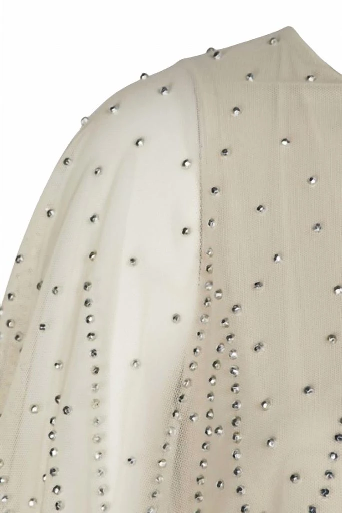 MARINA Marina - Boat Neck Embellished Capelet Sleeve Top 
Wide Leg Pant Set 4