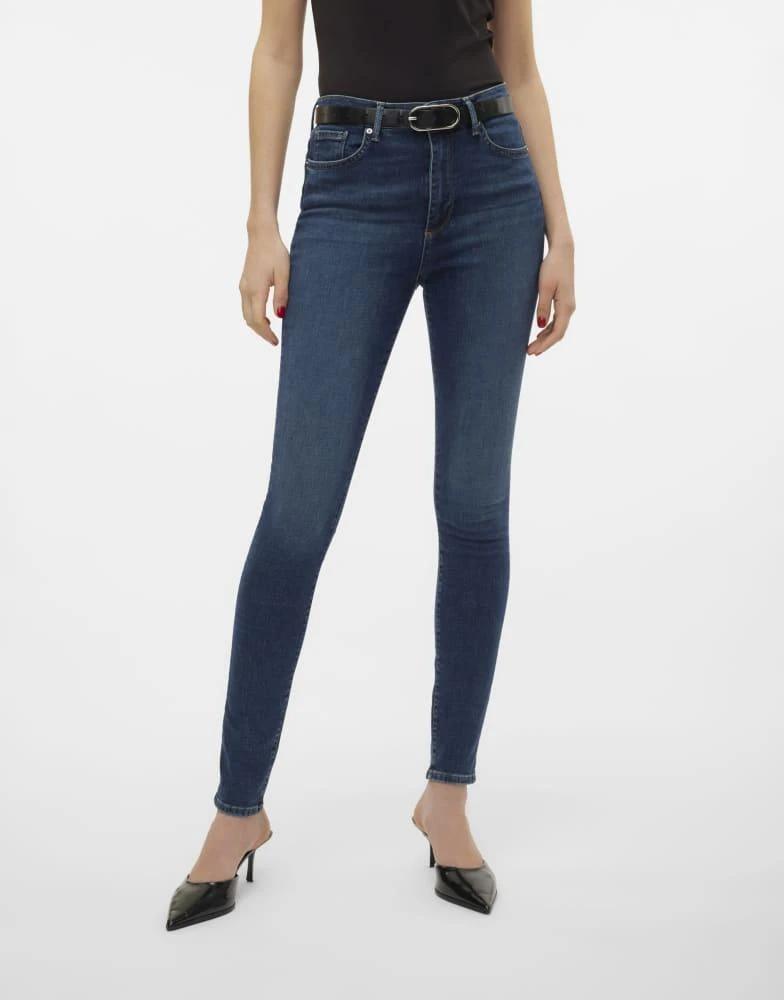 VERO MODA Vero Moda Skinny fit jeans in dark blue denim 5