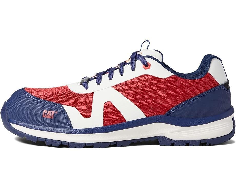Caterpillar Passage Men's US 9 Red Blue Composite Safety Toe Work Shoes ZPO3146