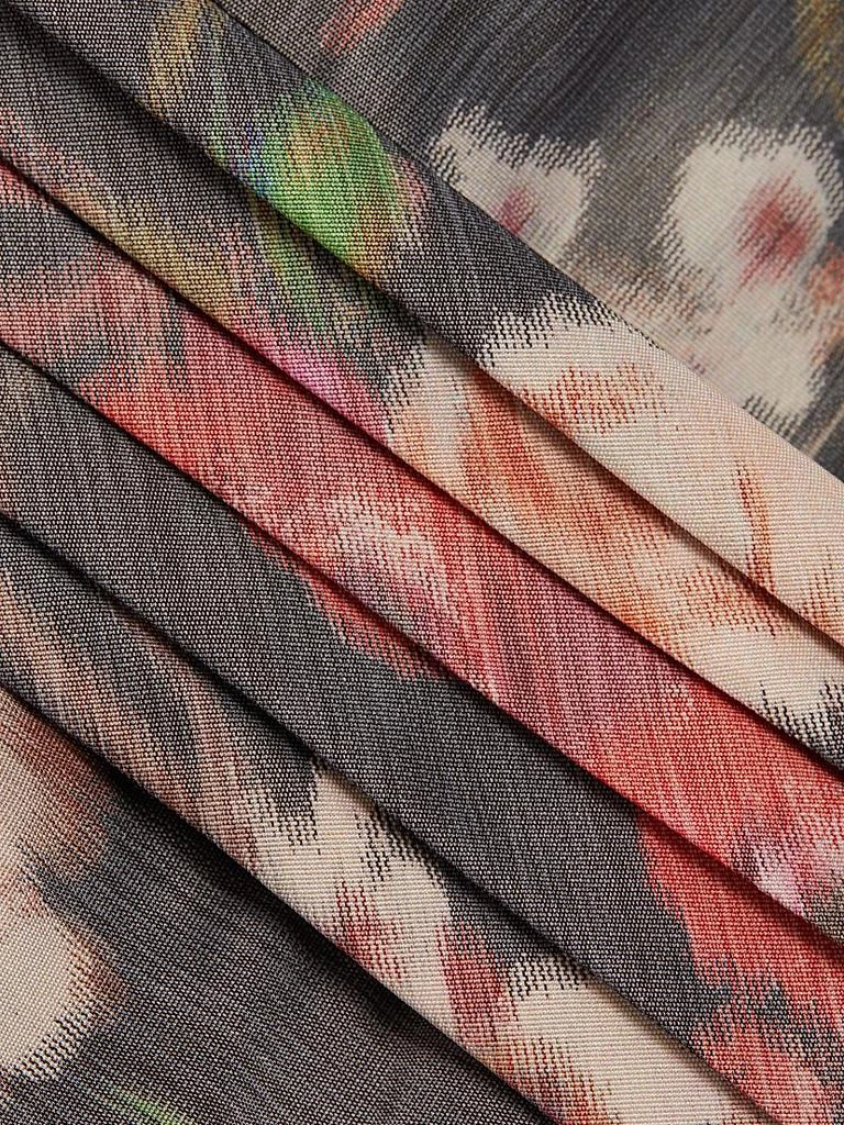 Pamella Roland Floral Taffeta Cocktail Dress 7