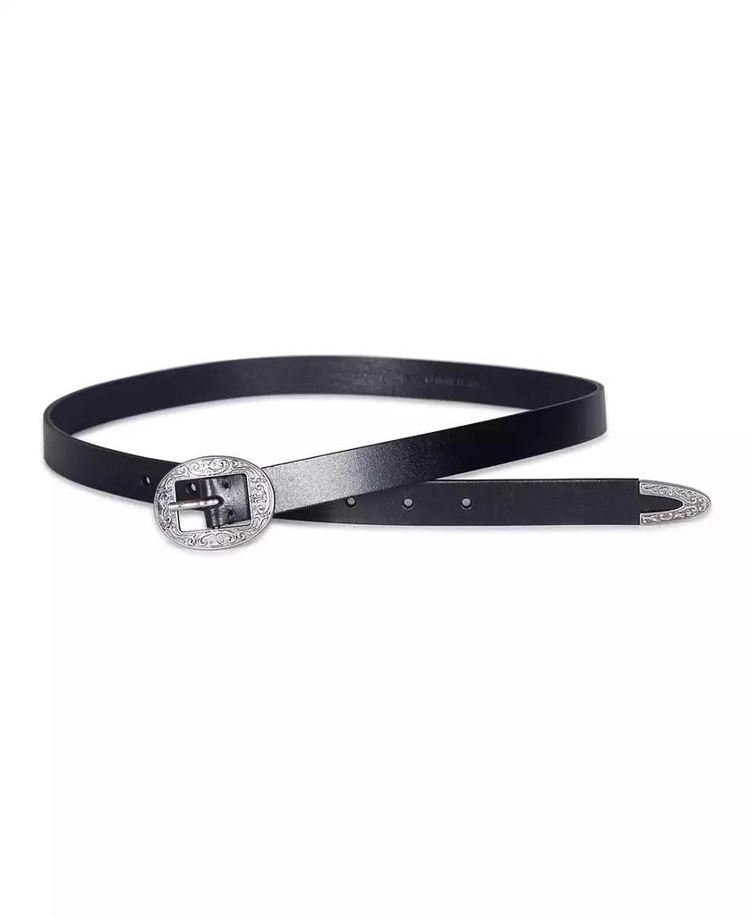 Frye Women's Logo Western Center Bar Belt 2