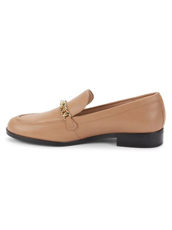 Stuart Weitzman Owen Chain Leather Loafers 4