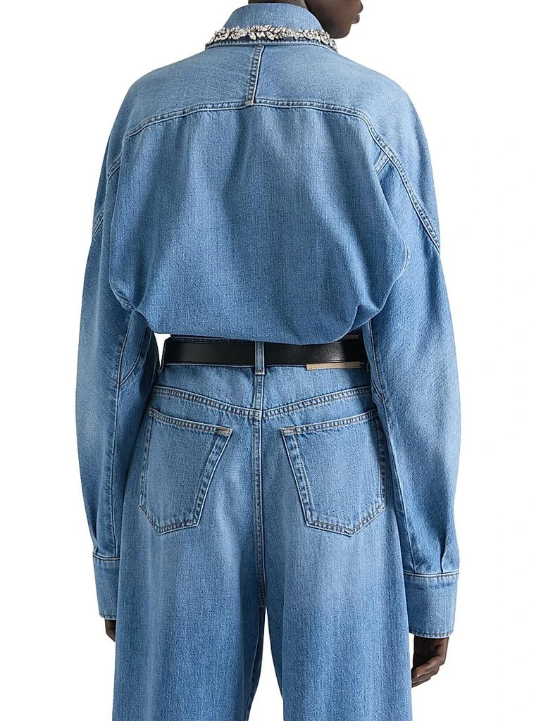 Givenchy Shirt in Washed Denim with Crystals 4