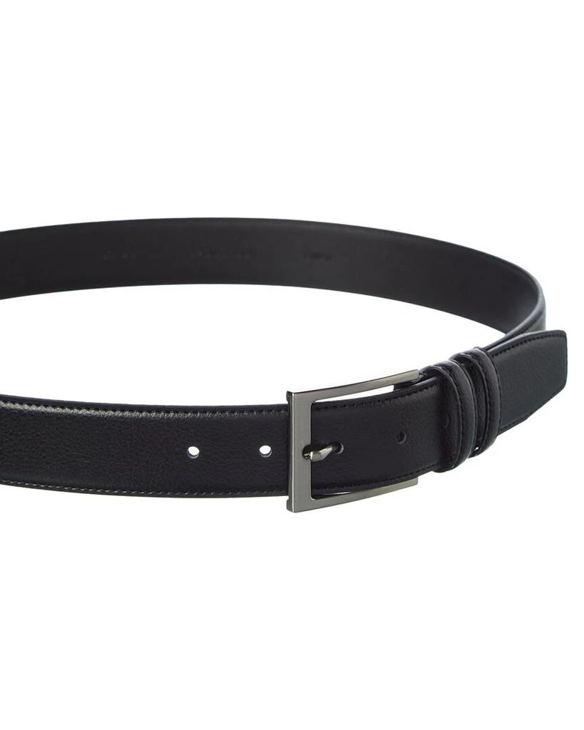 Brooks Brothers Feather Edge Textured Leather Belt 2