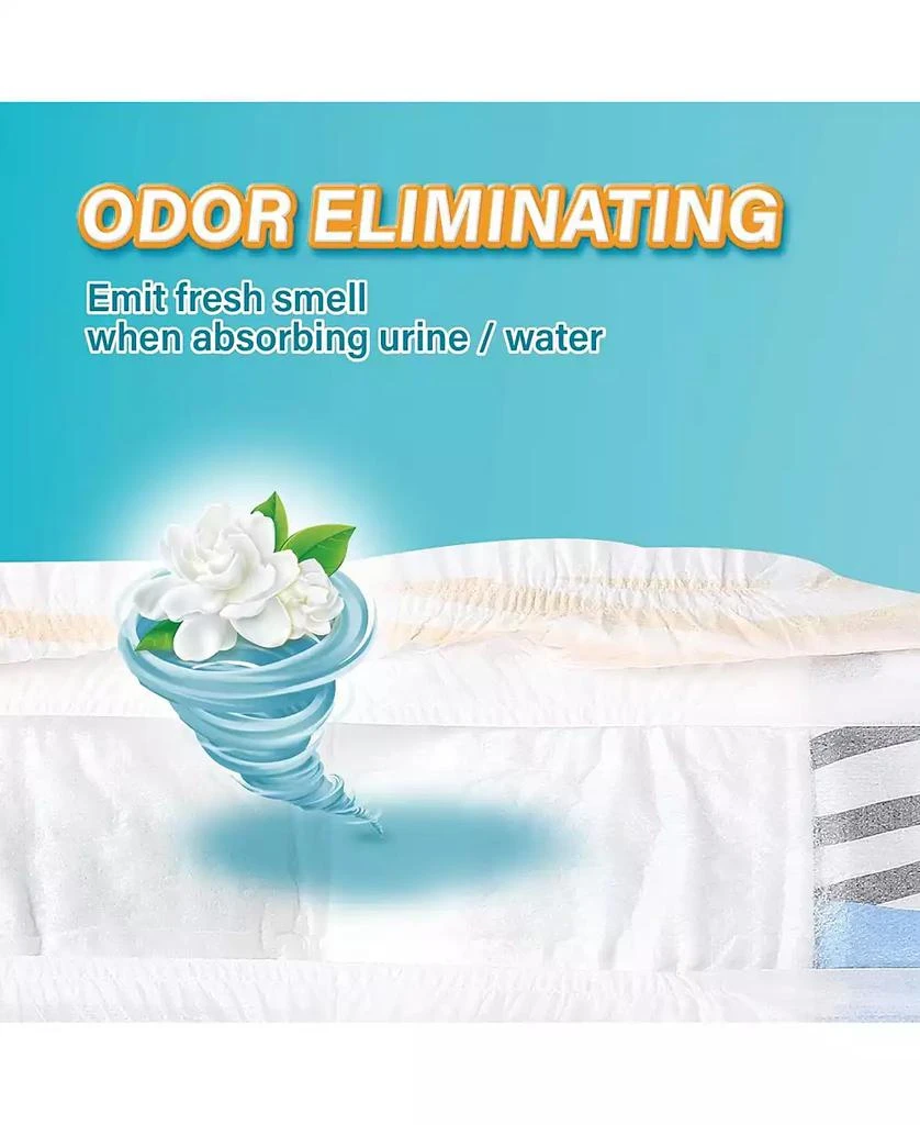 HoneyCare Printed All Absorb Petrichor Male Dog Wrap, Fresh Scent Dog Diaper, Disposable, Small, 100ct 2