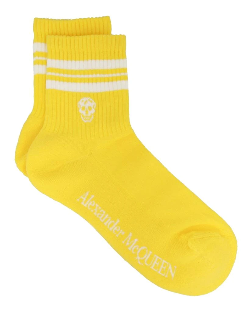 Alexander McQueen Stripe And Skull Sport Socks 1