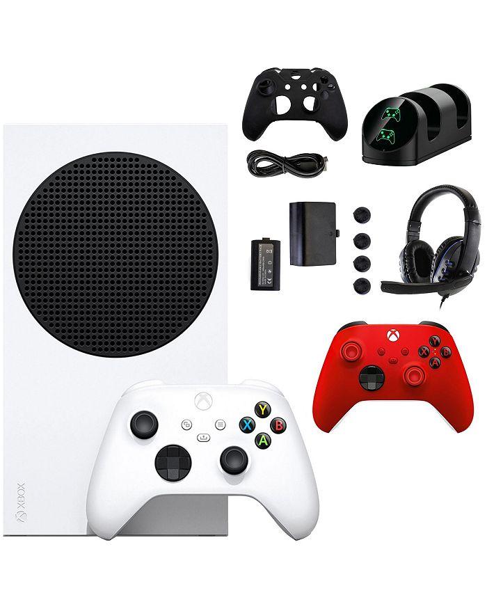 Microsoft Xbox Series S Console with Extra Red Controller and Accessories Kit