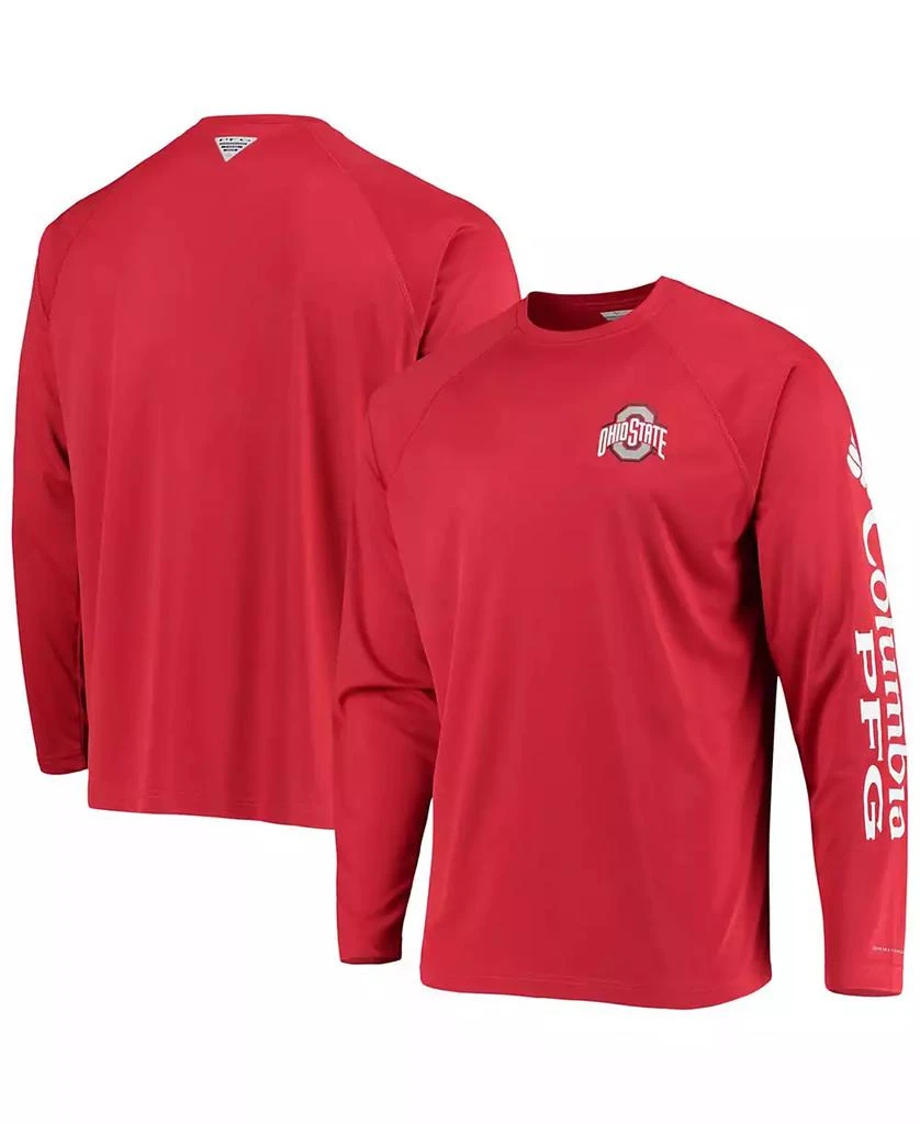 Columbia Men's PFG Ohio State Buckeyes Terminal Tackle Omni-Shade Long Sleeve T-Shirt 1