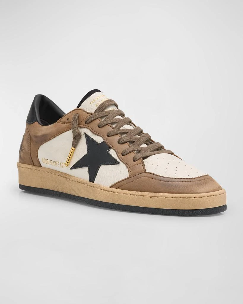 Golden Goose Men's Ballstar Nubuck Leather Low-Top Sneakers 3