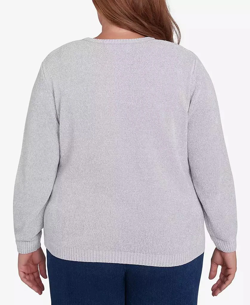 Alfred Dunner Plus Size Classic Chenille Pullover Sweater 4