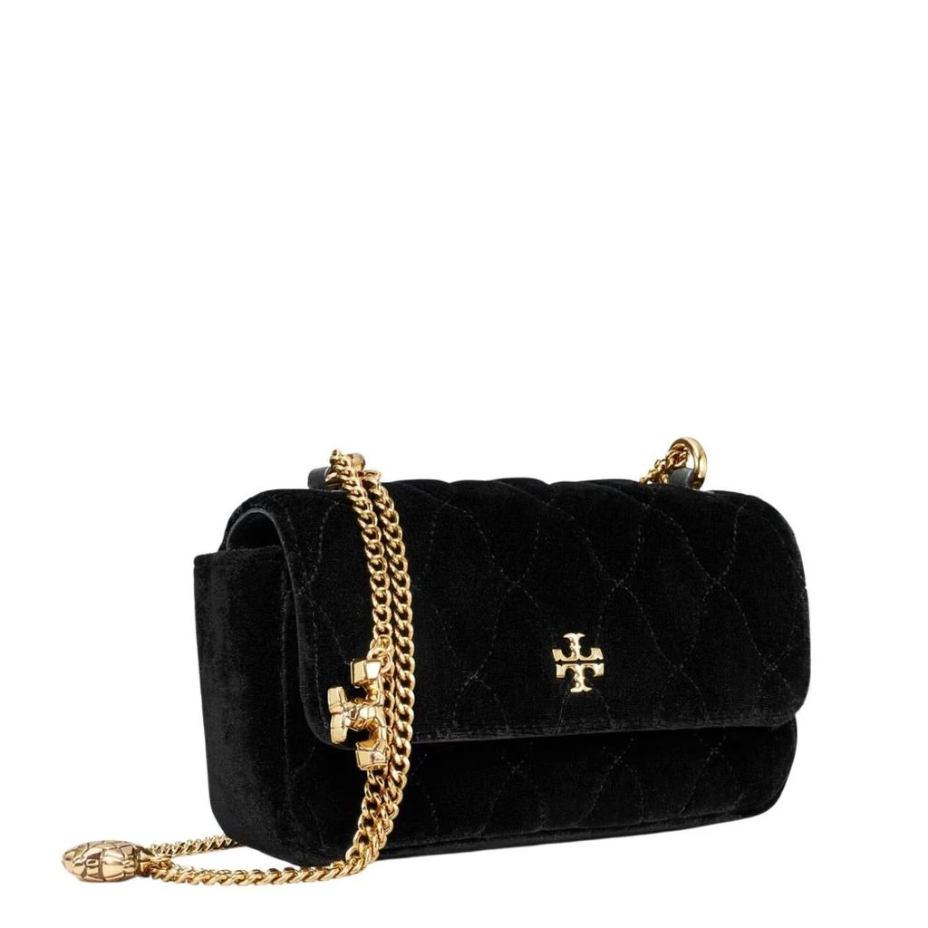 Tory Burch Kira Velvet Mini Flap Bag In Black 2