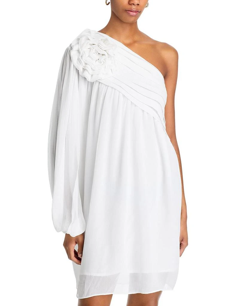 Farm Rio Off White One Shoulder Mini Dress - Exclusive 1
