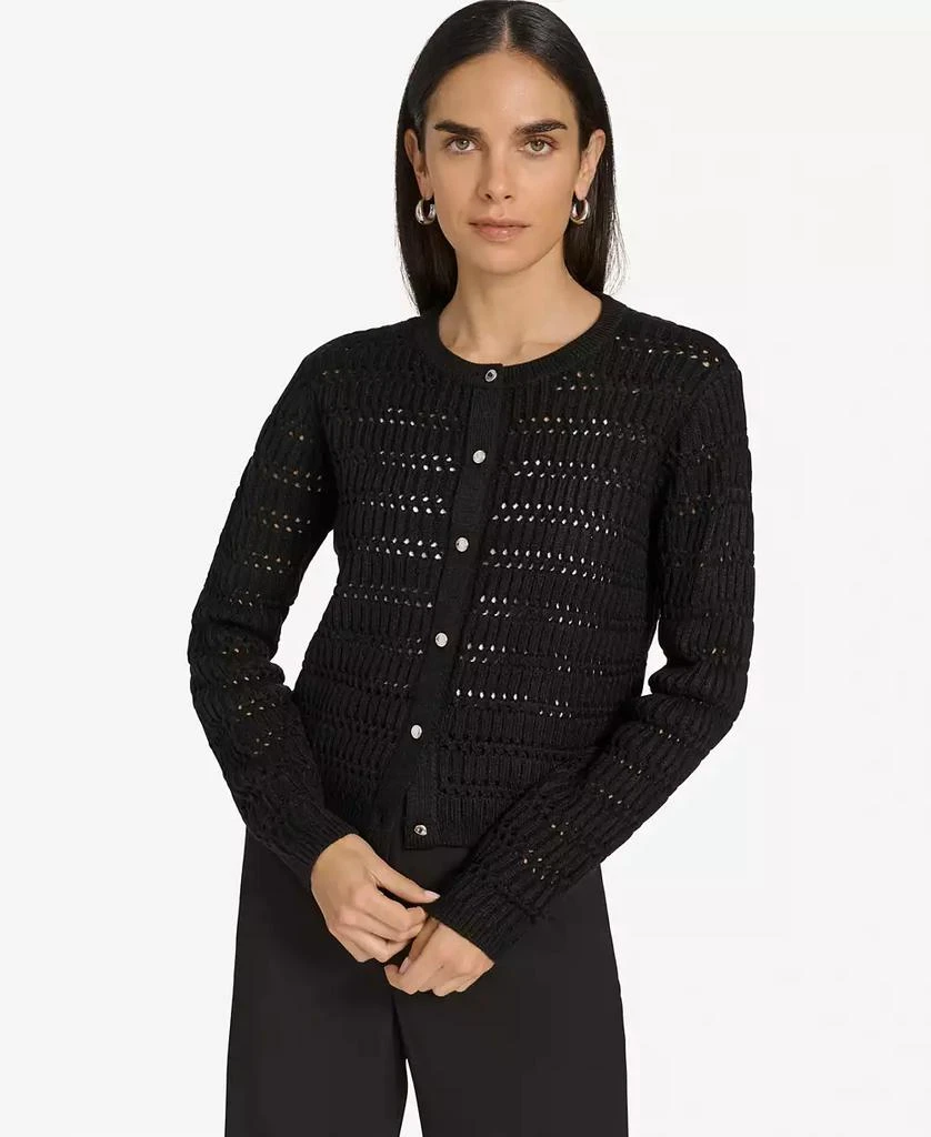 Calvin Klein Women's Open-Knit Cardigan Sweater 1