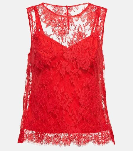Dolce 
Gabbana Floral Chantilly lace top 1