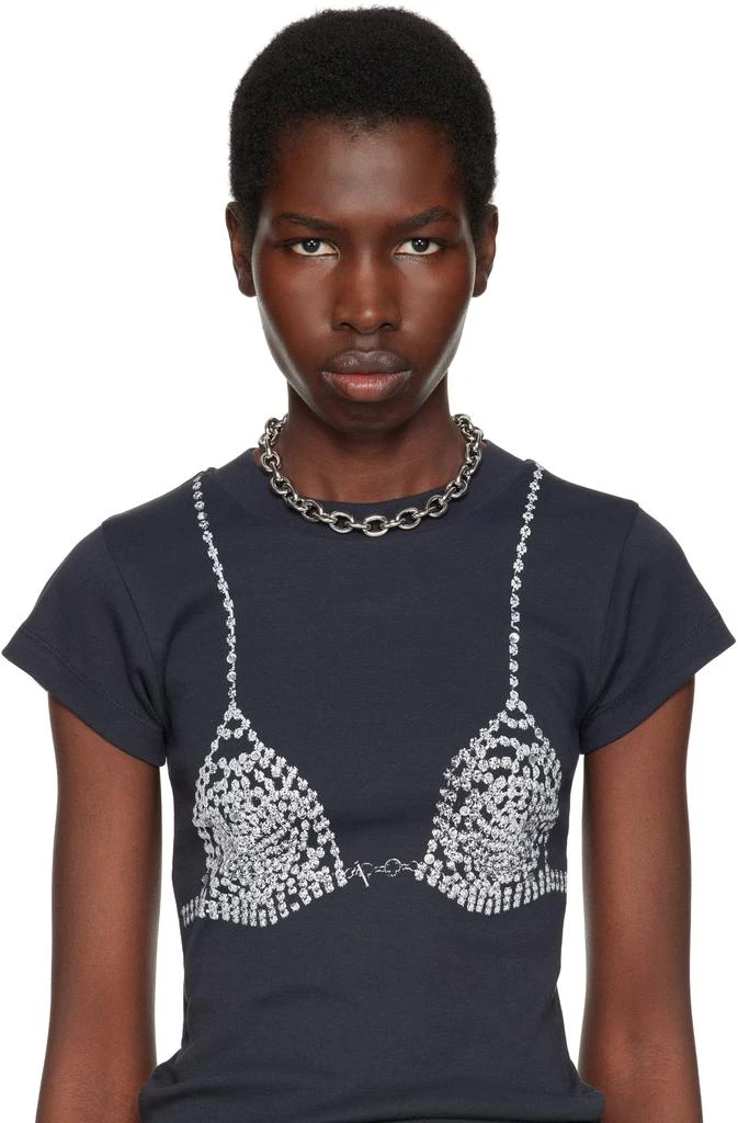 D'heygere Silver Solitaire Chain Necklace 2