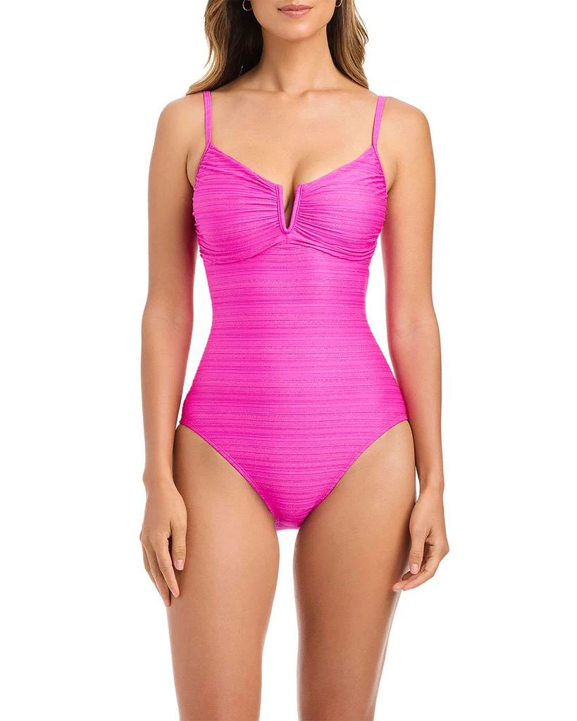 Beyond Control Bleu Rod Beattie V Wire Over The Shoulder One Piece Swimsuit 1