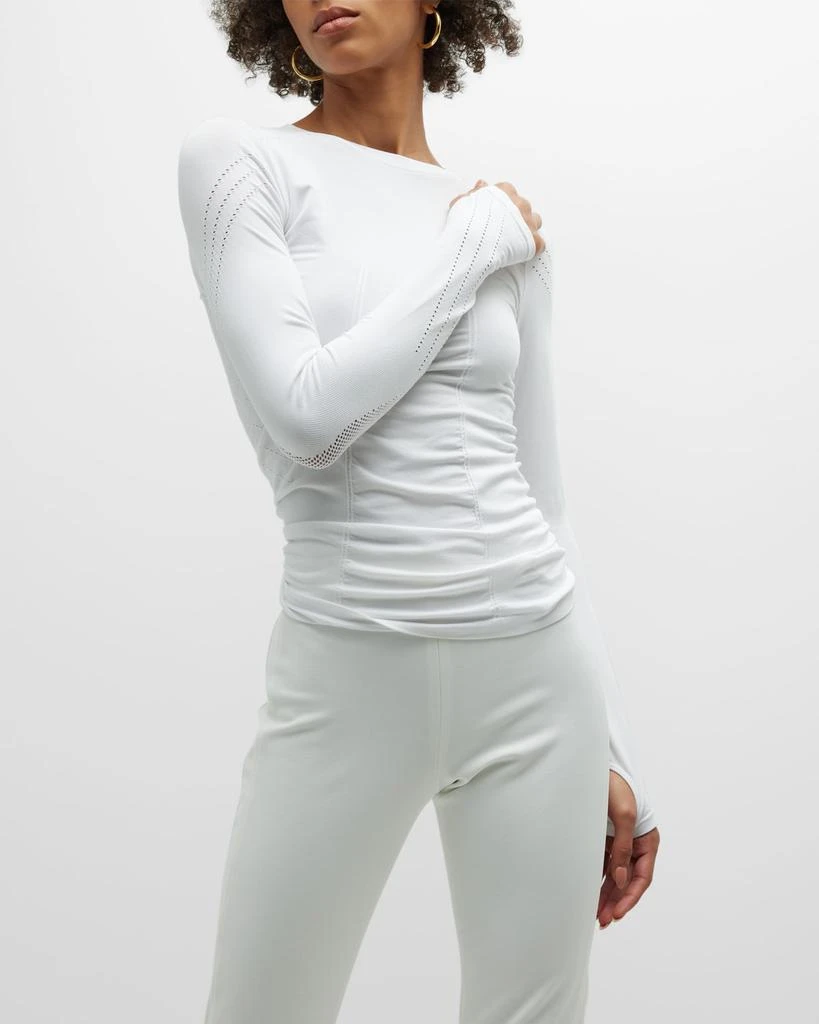 Blanc Noir Magnetic Long-Sleeve Mesh Top 6