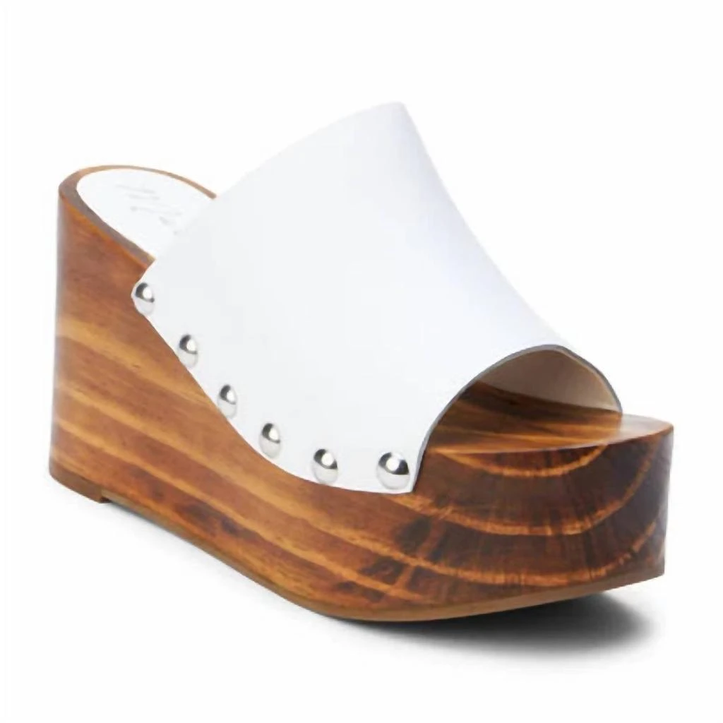 Matisse Women's Phoebe Platform Wedge Shoes In White 4