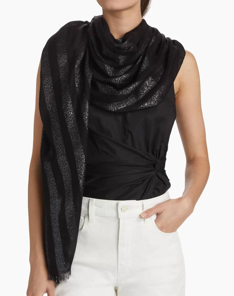 Jane Carr The Skyline Scarf In Bianco 1