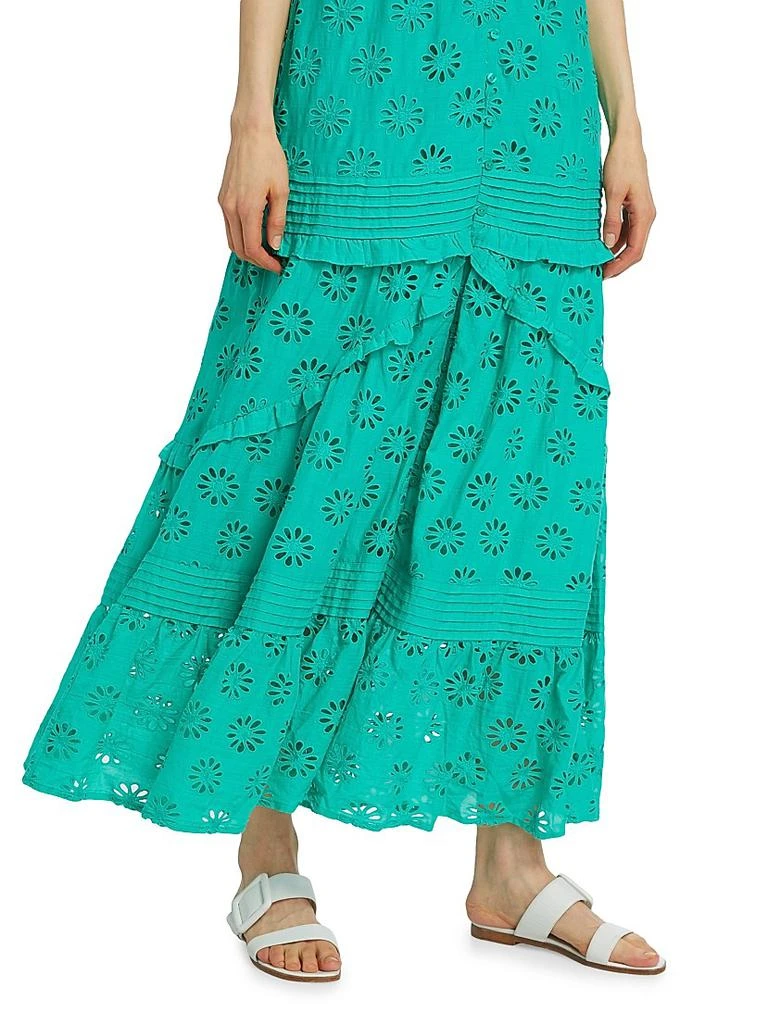 Henrietta Eyelet Cotton Maxi Dress  On Sale Now with Up to 71% Off |  Discover Exclusive Deals & Savings at BeyondStyle  Authentic Rails  contemporary|a-line|sleeveless|Women's|v-neck|floor-length|women's  apparel|lace|dresses|floral|women's with ...