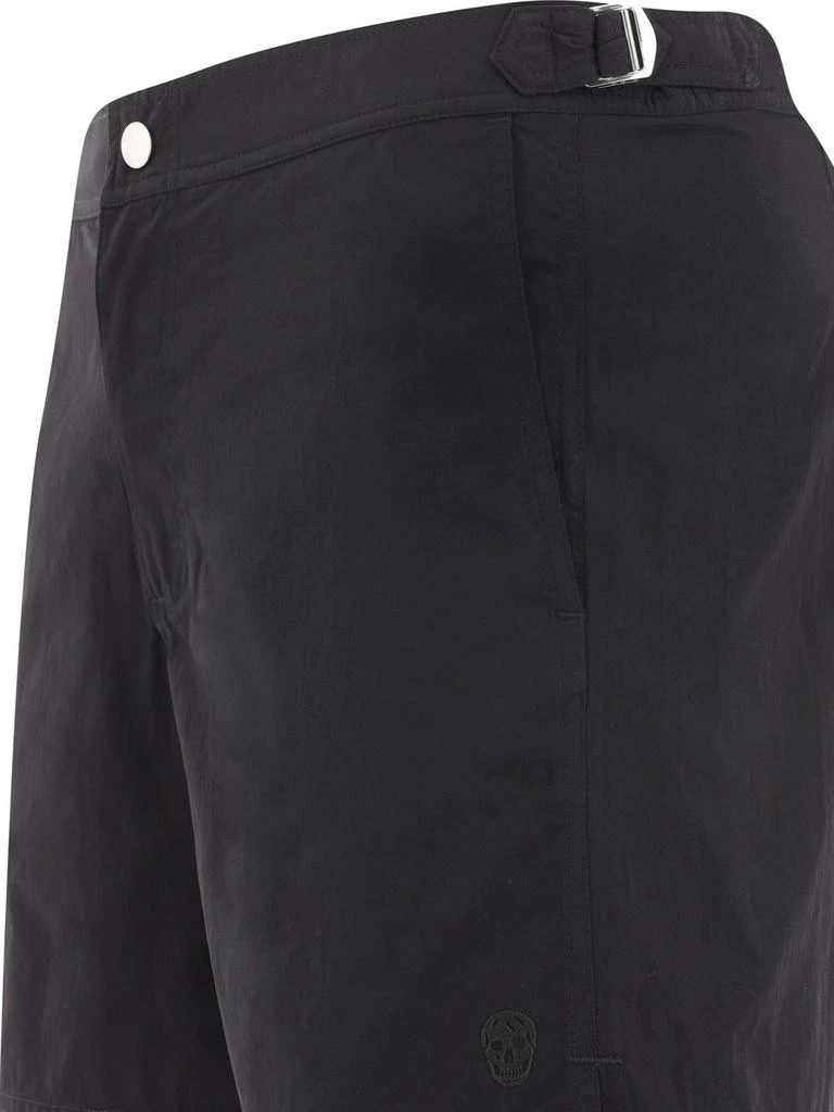 Alexander McQueen Alexander McQueen Straight-Hem Pocketed Swim Shorts 3