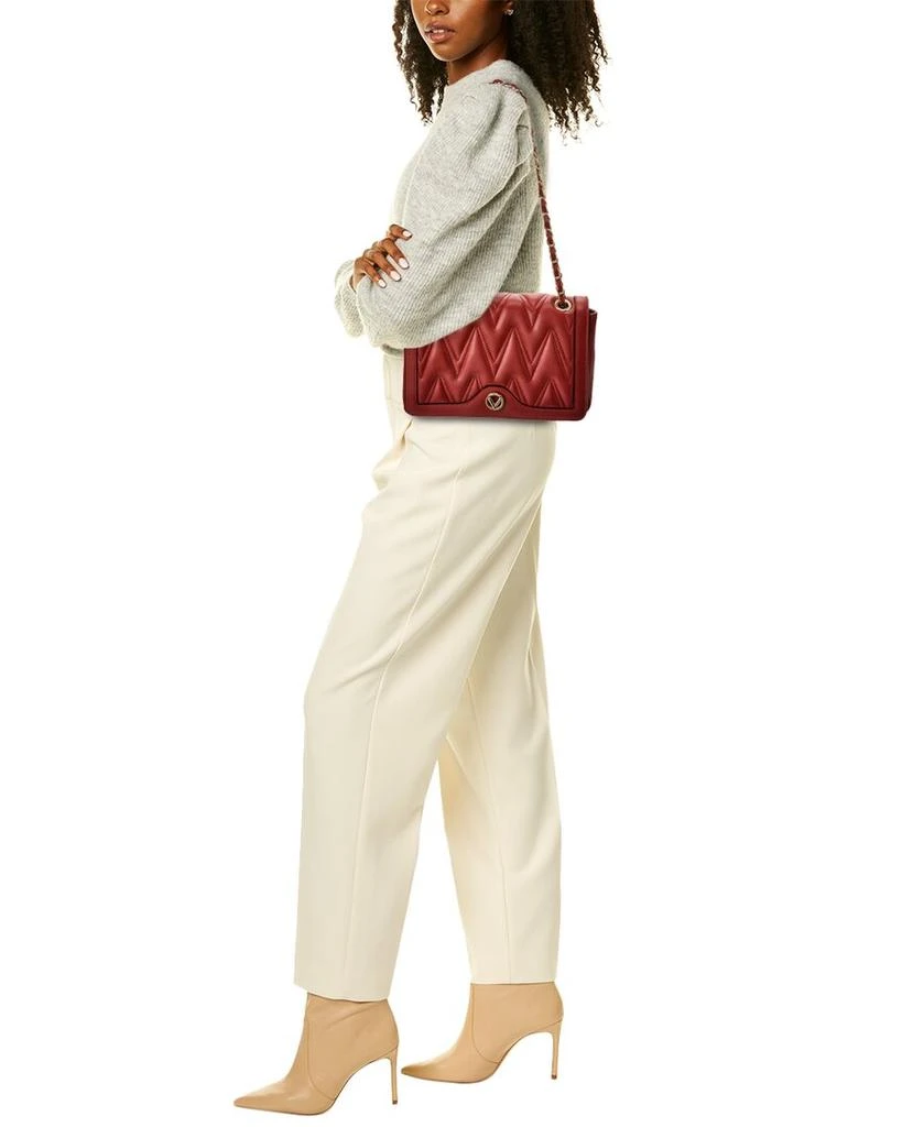Mario Valentino Auror Diamond Leather Shoulder Bag 4