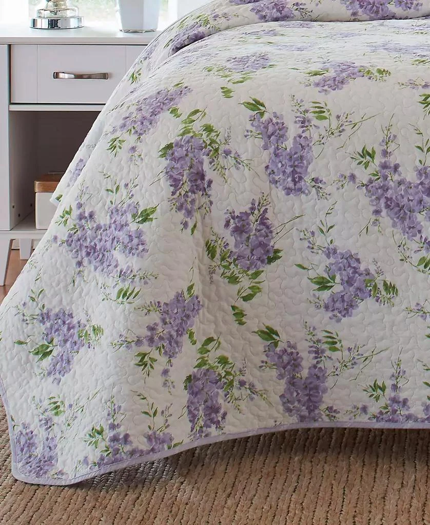 Laura Ashley Keighley Cotton Reversible 2 Piece Quilt Set, Twin 6