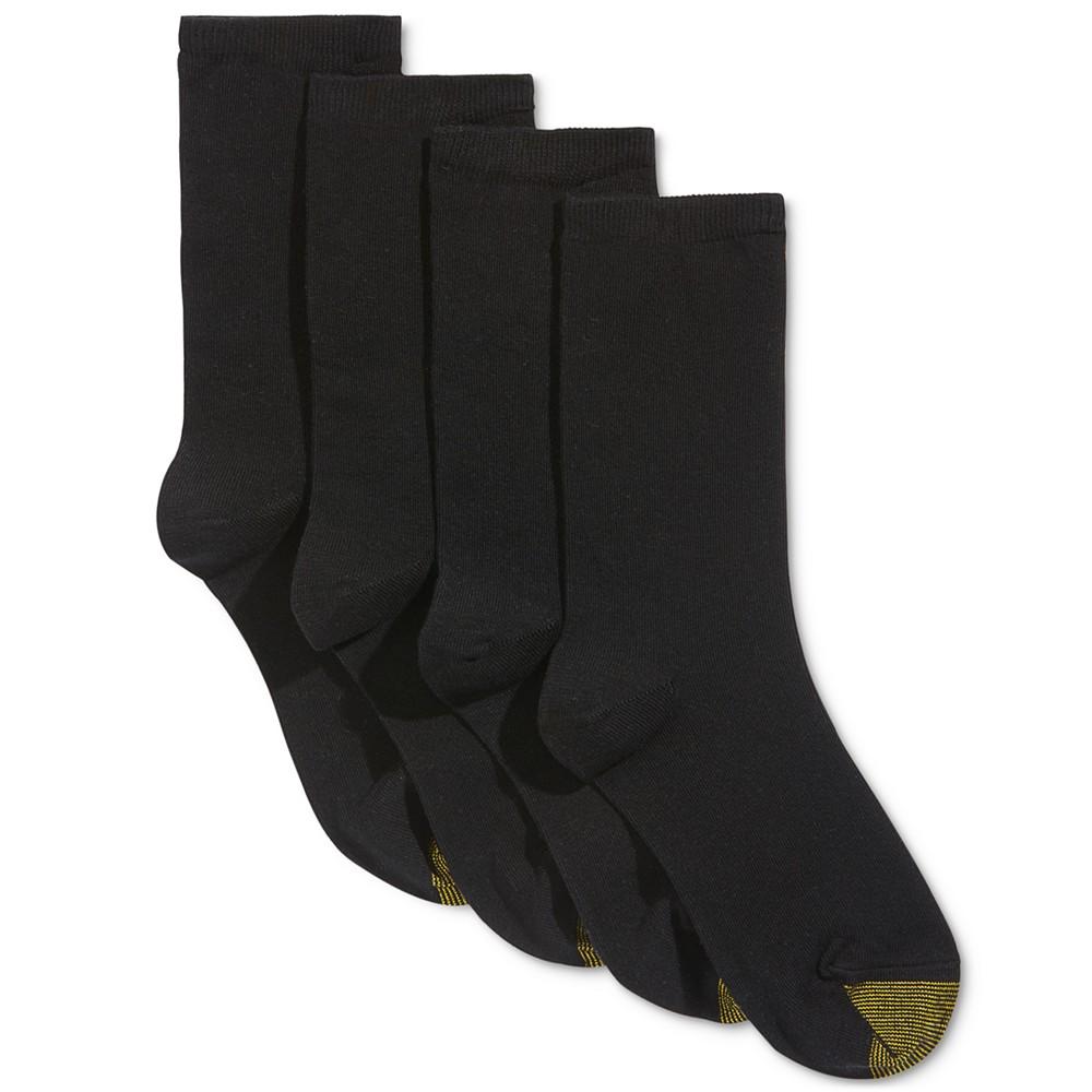 Gold Toe Women's 4-Pack Casual Flat Knit Socks, Created For Macys