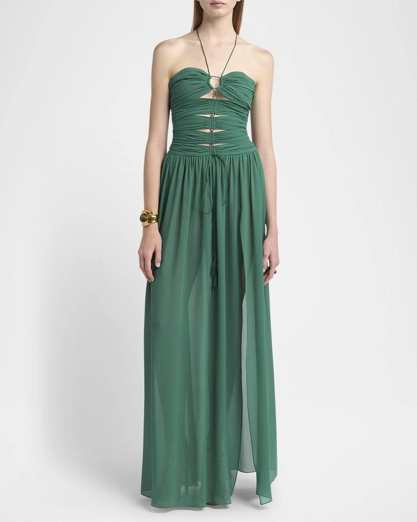 silk and lace slip dress Ethereal Beauty Satin and Lace Long Slip Dress