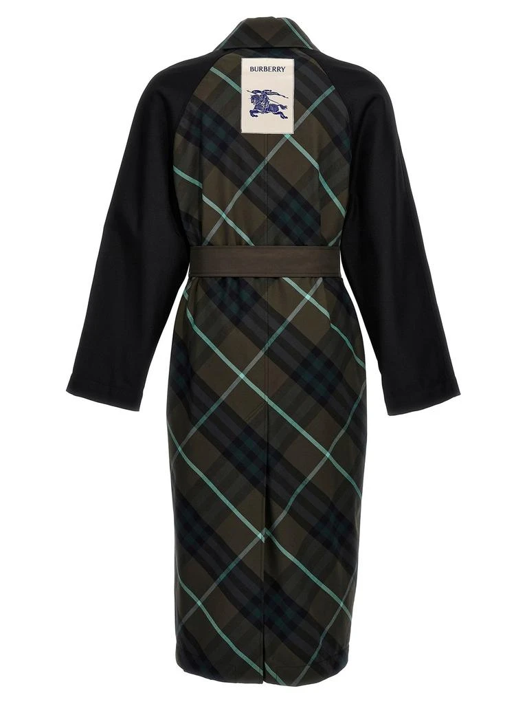 Burberry Burberry Check-Plaid Belted Reversible Trench Coat 2