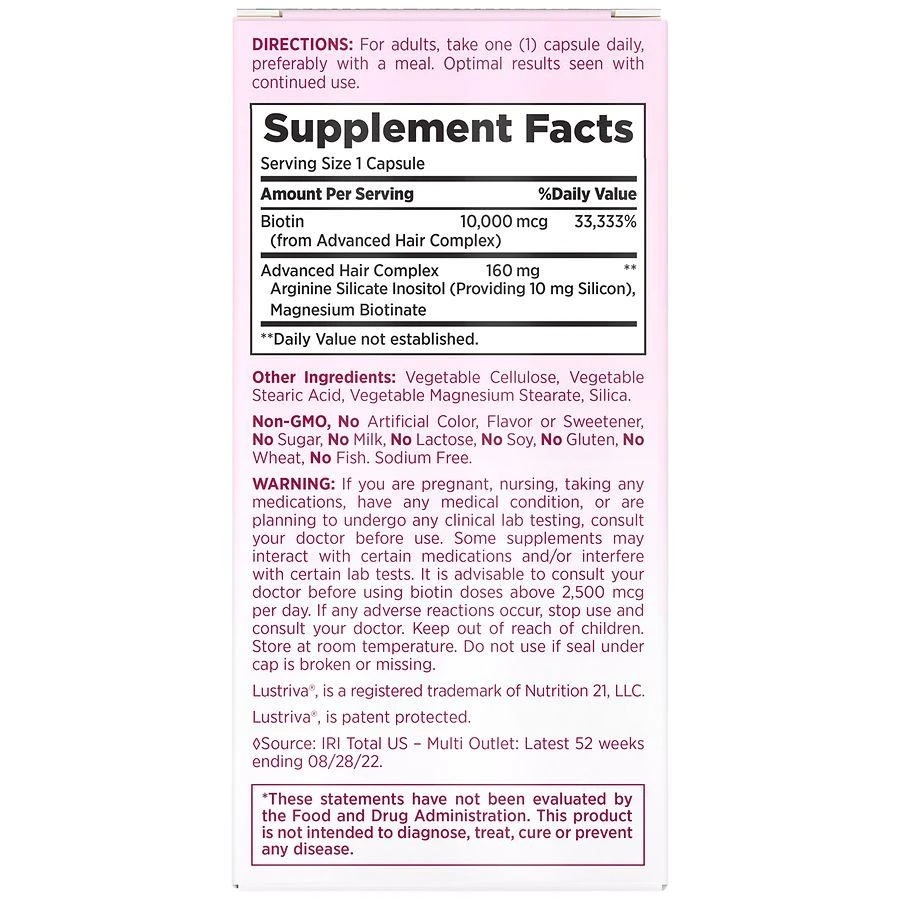 Nature's Bounty Hair Growth Supplement Capsules 4