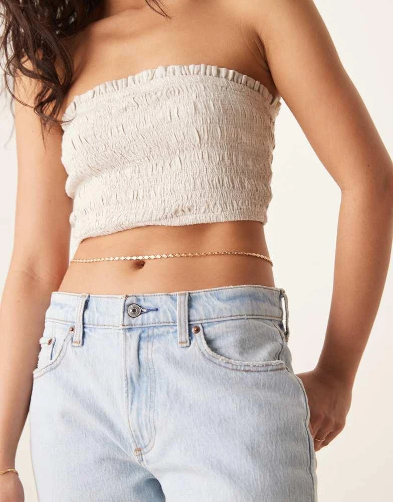 ASOS ASOS DESIGN belly chain in gold tone 1