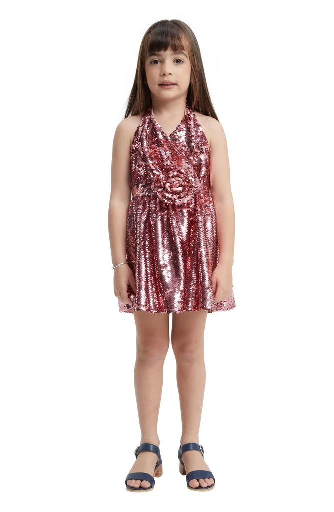 Bardot Kids' Azalea Sequin Halter Party Dress 2