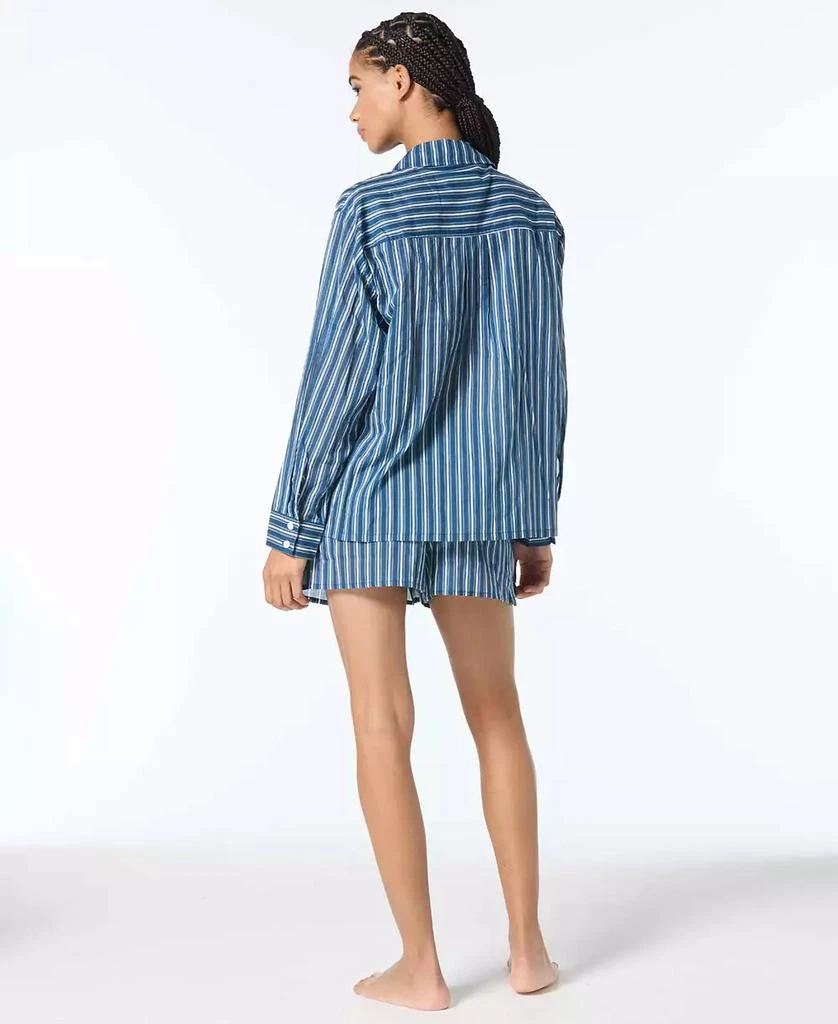 Michael Kors Women
s Striped Cover-Up Swim Shirt 4