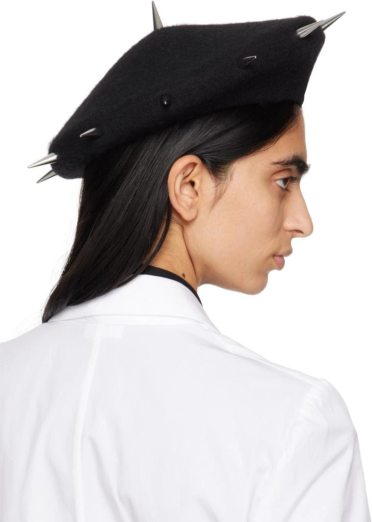 Charles Jeffrey Loverboy Black Spikey Beret 3