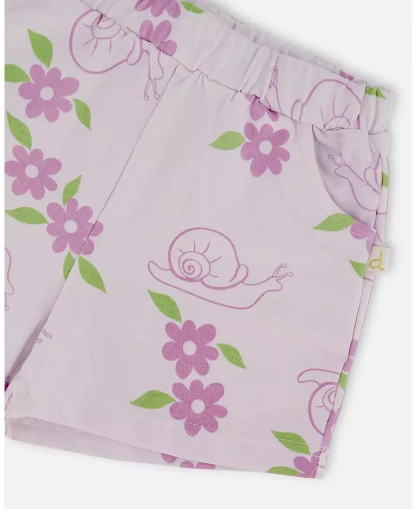 Deux par Deux Toddler Girls Striped Shorts Yellow and White 5