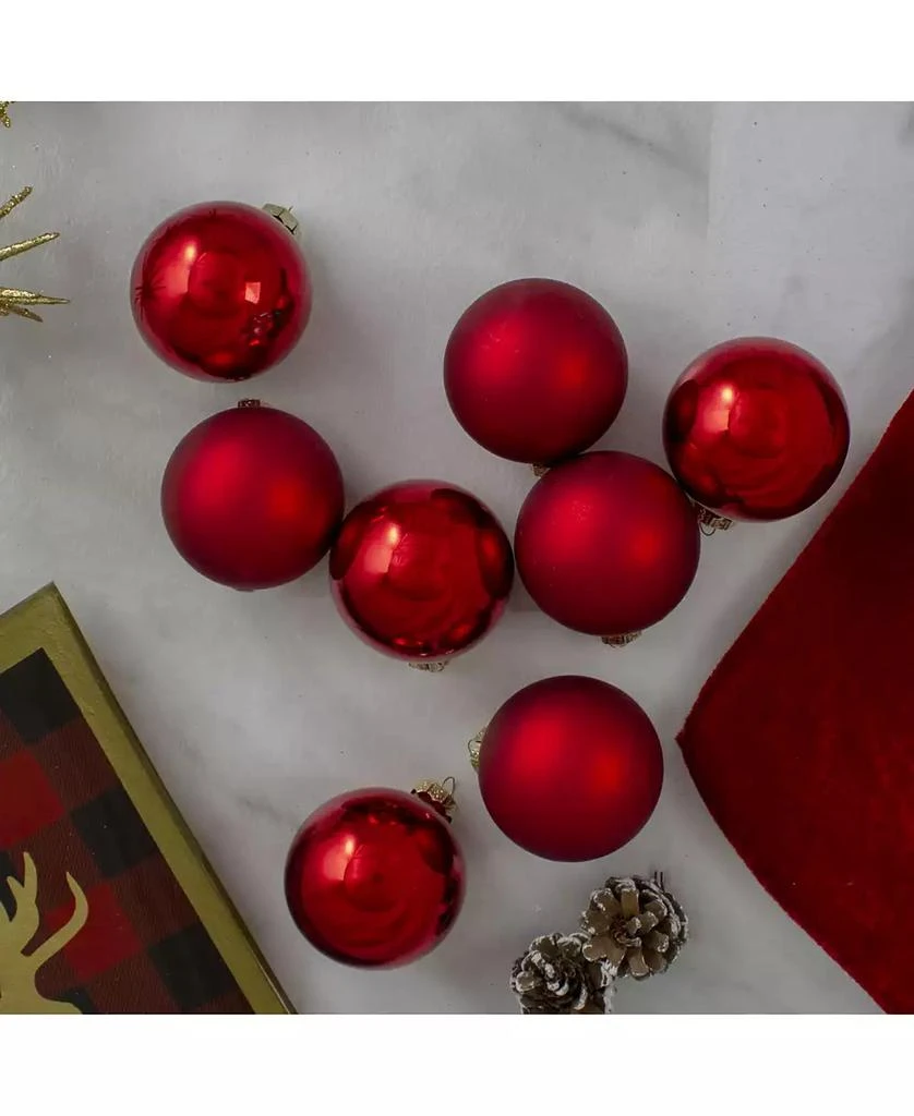 Northlight 9 Count 2-Finish Christmas Ball Ornaments 2