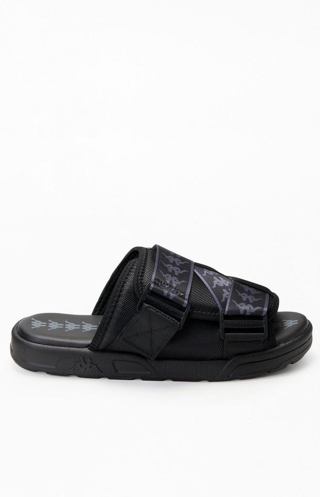 Kappa Black 222 Banda Mitel1 Slide Sandals