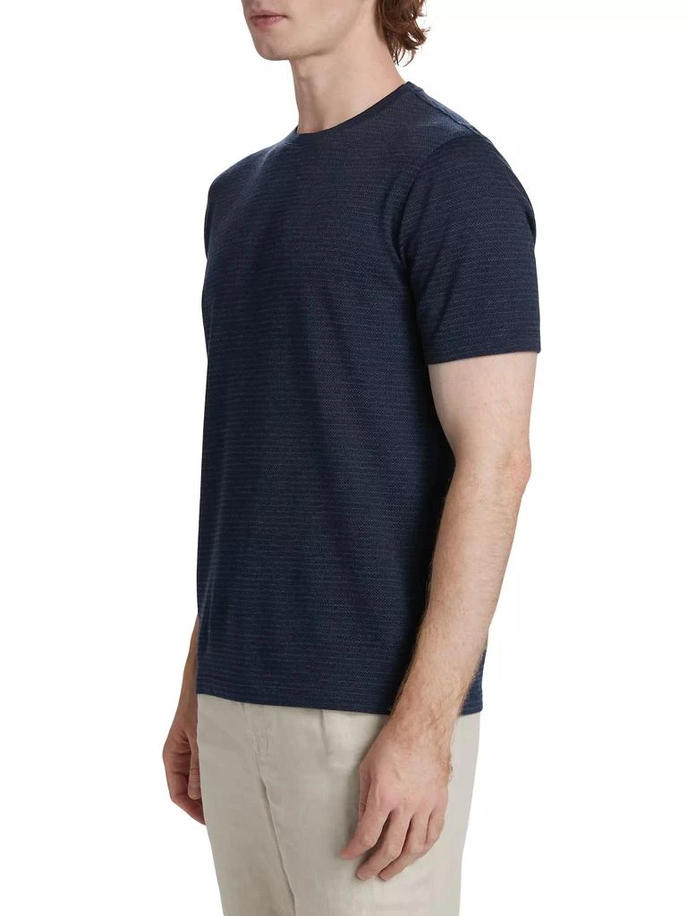 Saks Fifth Avenue COLLECTION Elevated Stripe T-Shirt 4