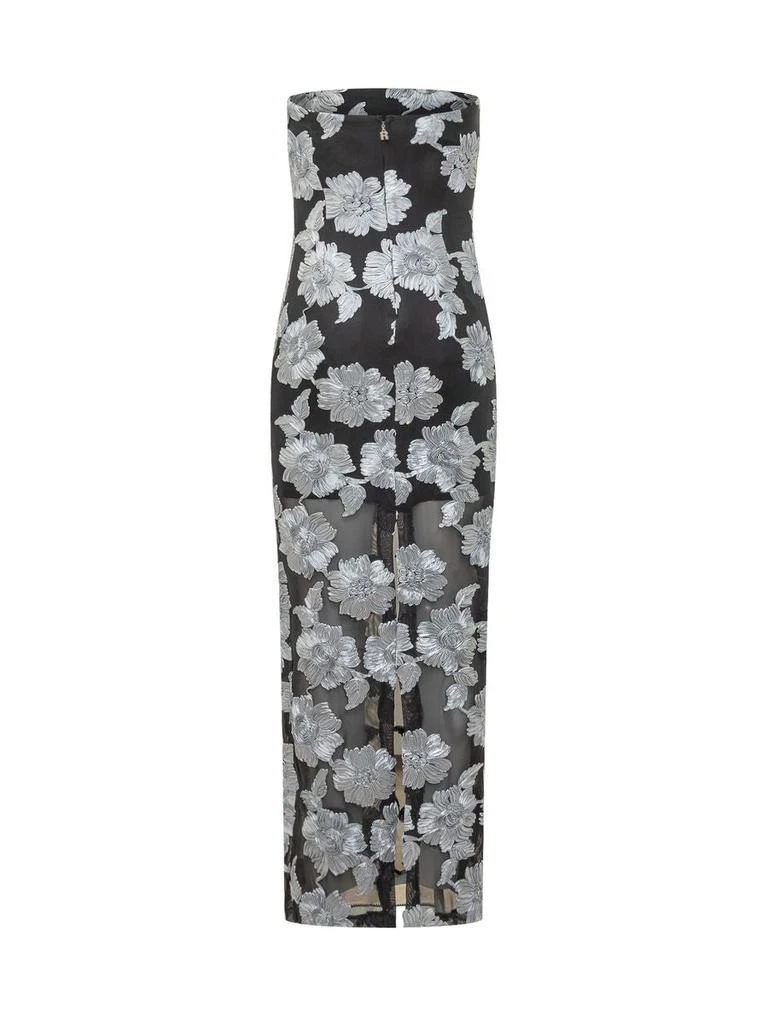 ROTATE Birger Christensen Rotate Birger Christensen Floral Long Dress With A Slit 2