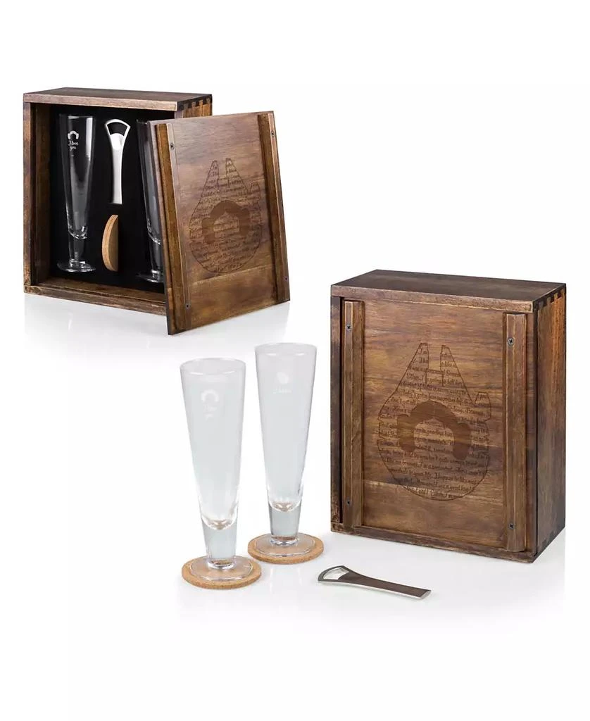 Legacy Star Wars Han and Leia Beverage Glass Gift Set, 6 Pieces 3
