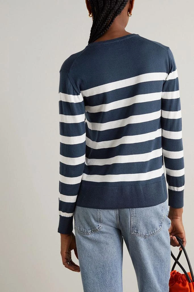 WE NORWEGIANS Hjellestad striped merino wool and cotton-blend sweater 3