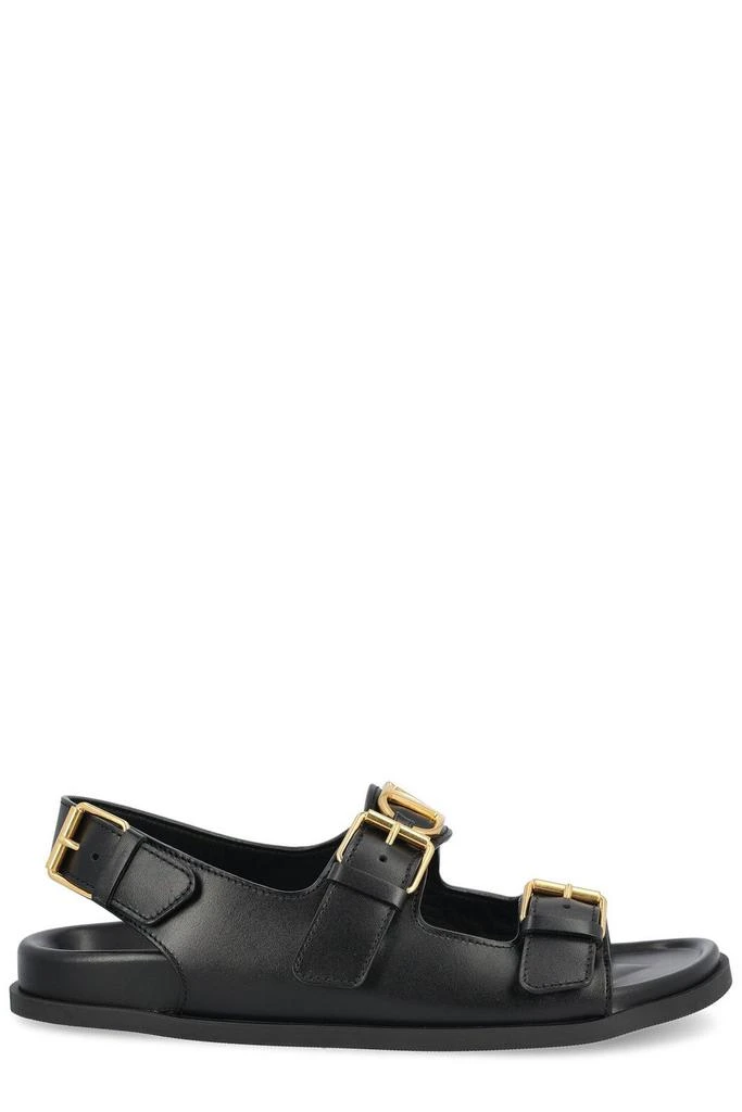 Valentino Valentino VLogo Signature Double Buckle-Strap Sandals from Cettire