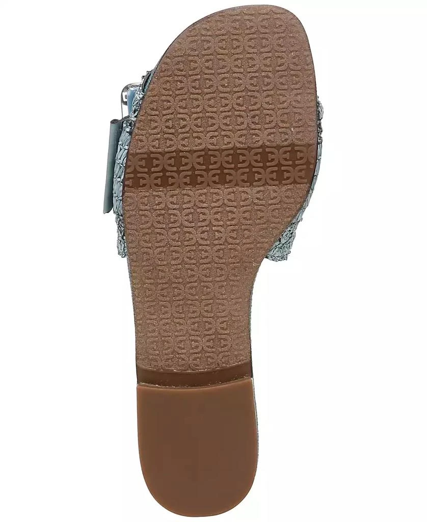 Sam Edelman Women's Bambi Raffia Buckle Slide Sandals 5