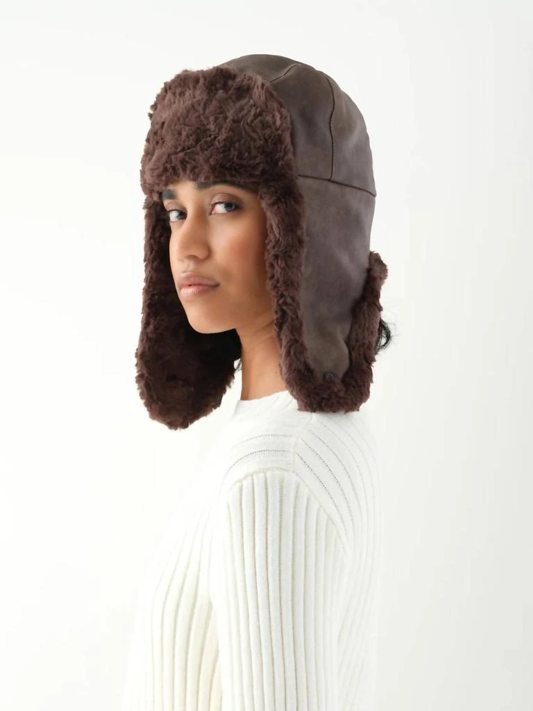 NEW UNREAL FUR women\'s wright faux fur hat in black Women main image 2