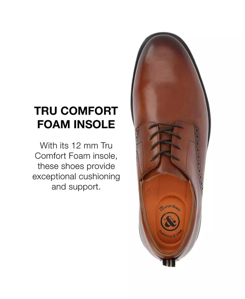Thomas & Vine Men's Stafford Tru Comfort Foam Plain Toe Derby Dress Shoes 8