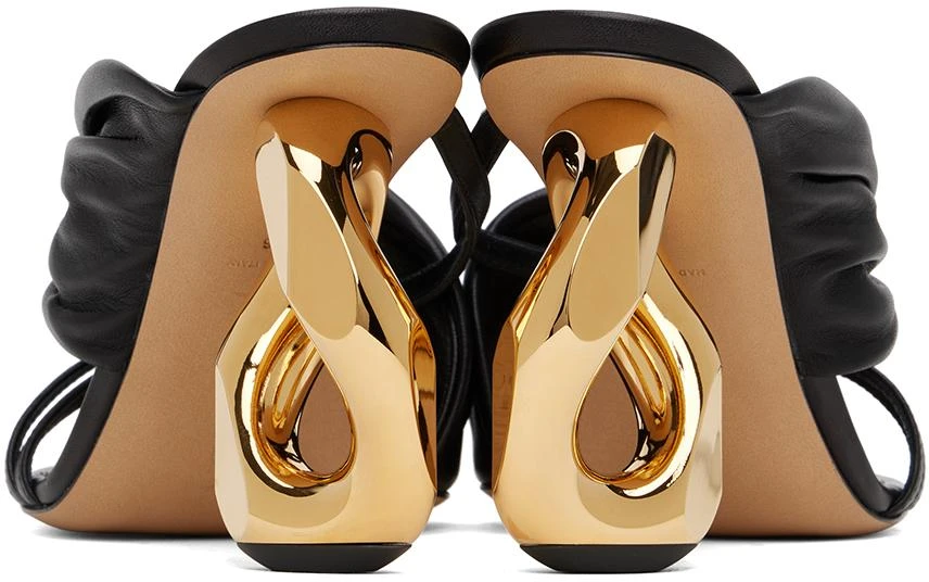 JW Anderson Black Chain Heel Mules 2