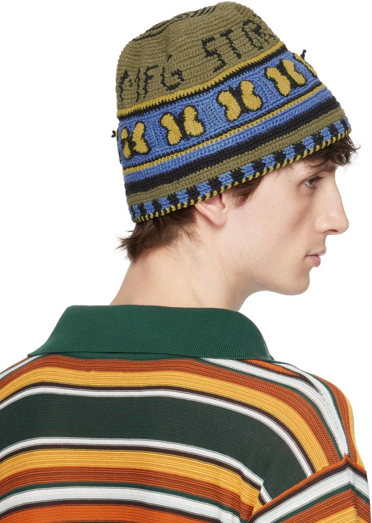 Story mfg. Khaki & Blue Brew Bucket Hat 3